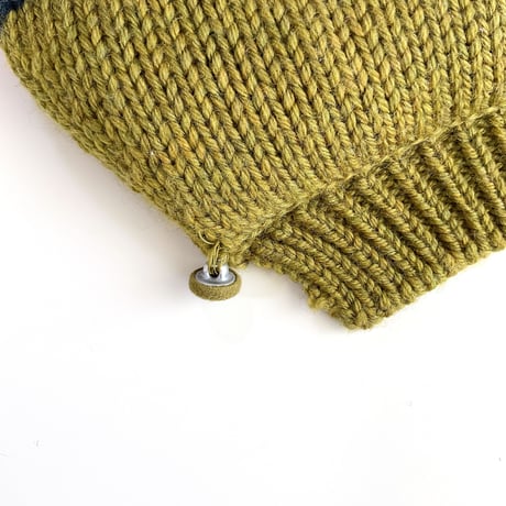 NAMUUU_PUFF COLLAR (Oat/Olive) / 2-7years