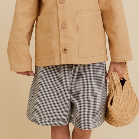 OXOX CLUB_CHECK SHORTS / 86-92cm