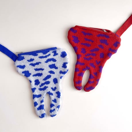 LIGNE NOIRE E. _ TOOTH BAG (SHOCK BLUE/ORANGE)