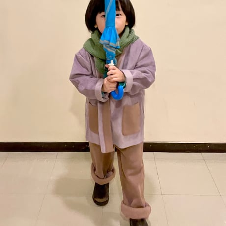 Eshvikids_JACKET&BOTTOM SET (BROWN/PURPLE) / 5years