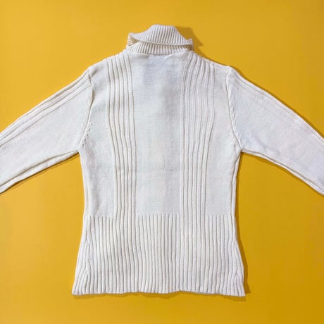 70s knitting cardigan / 6years