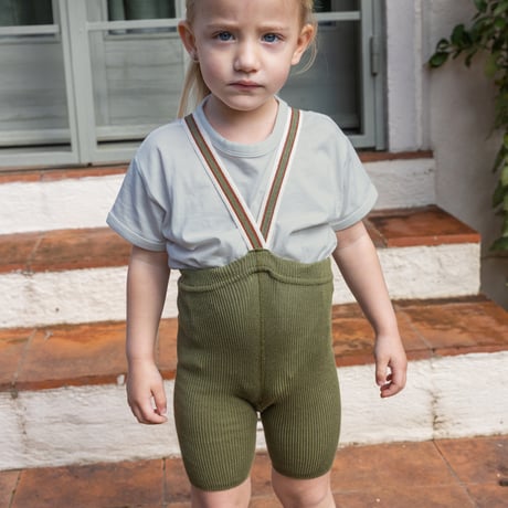 SILLY Silas Shorty Tights Collection_Olive Striped