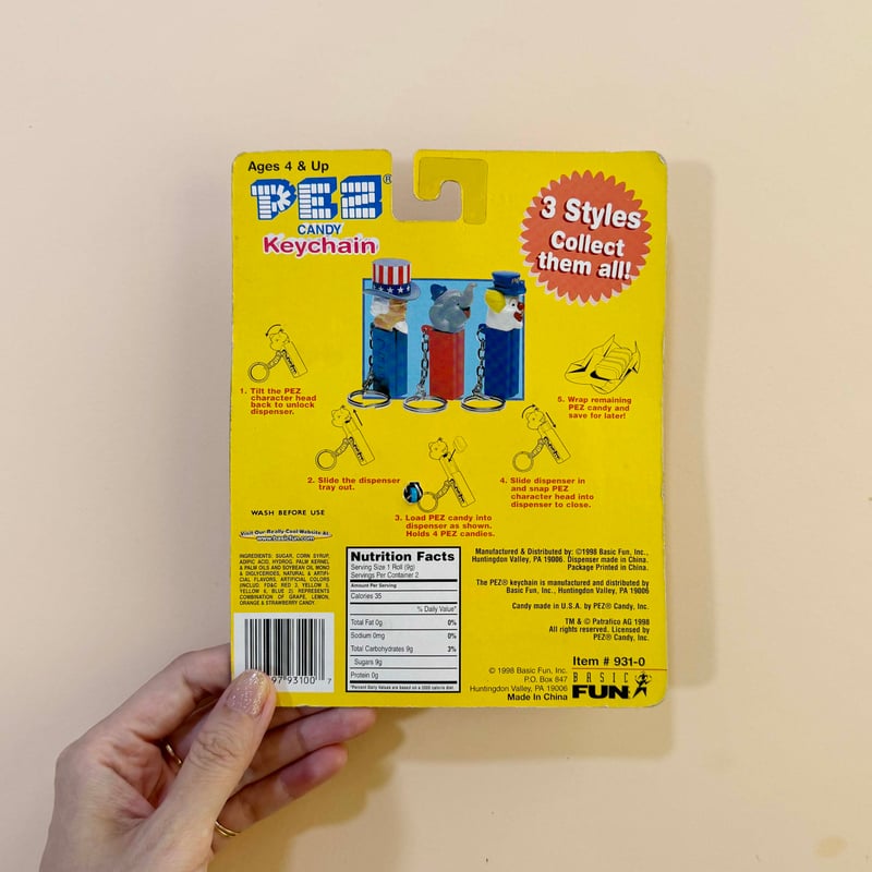 PEZ CANDY keychain (dead stock) | 2e CHESTS