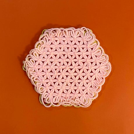 crochet mat (Lemon)