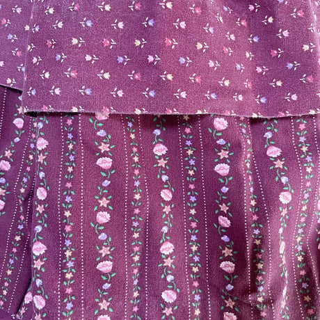 70s flower handmade dress