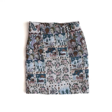 jacquard vest&skirt set / 8years