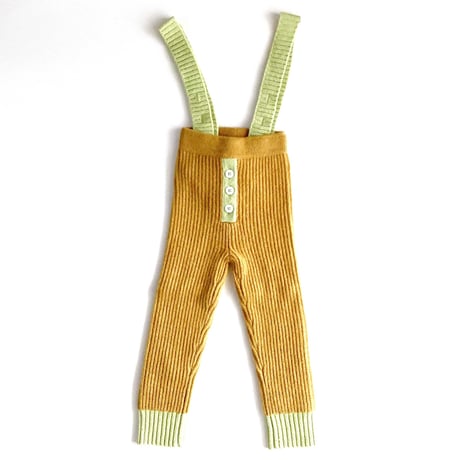 LIGNE NOIRE ENFANTS_ LEGGING (Gold Beige/Water) / 1,2years