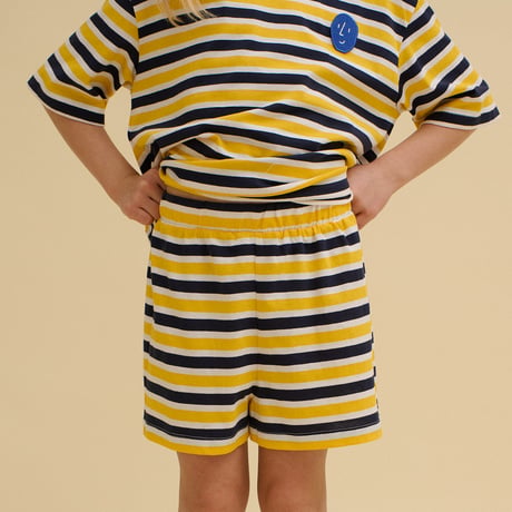 OXOX CLUB_Striped Potato Patch Tee (Green,Yellow) / 86-92,98-104,110-116,122-128,134-140cm