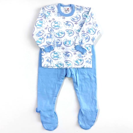 rabbit textile pajamas (dead stock) / 6months