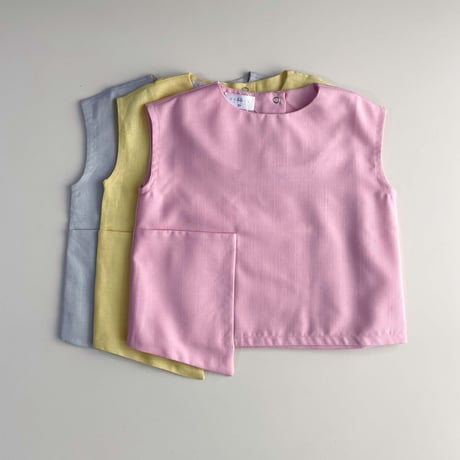 Eshvikids_LINEN SET (GREY/PINK/YELLOW) / 3,4years