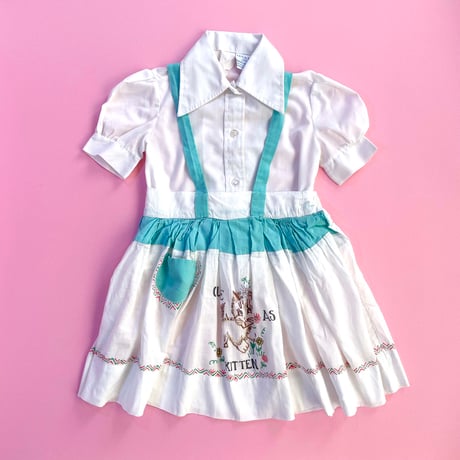 cat skirt&blouse set