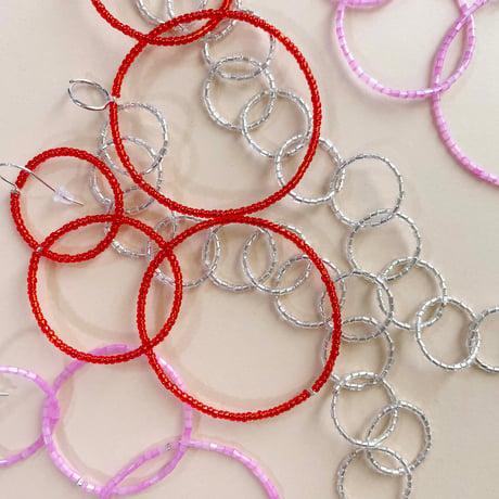 Talina_Earrings/BANI (pale pink/orange)