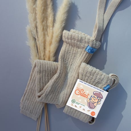 SILLY Silas Granny Teddy Warmy Footless Collection_Cream Blend