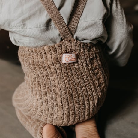 SILLY Silas Granny Teddy Warmy Footless Collection_Peanut Blend