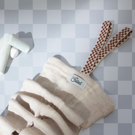 SILLY Silas Footless Collection_Cream Blend Checked