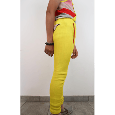 LIGNE NOIRE ENFANTS_ RELAX LEGGING (Yellow/Grey Melange) / 4years
