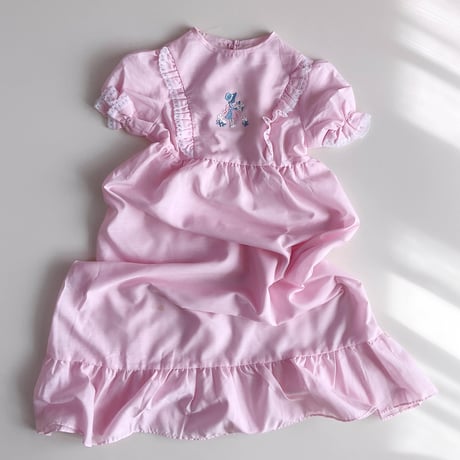 embroidery night dress (dead stock) / 5-6years