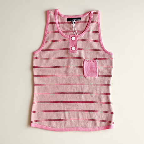 LIGNE NOIRE ENFANTS_ TANK TOP STRIPES (Vintage Pink/Multi) / 6years