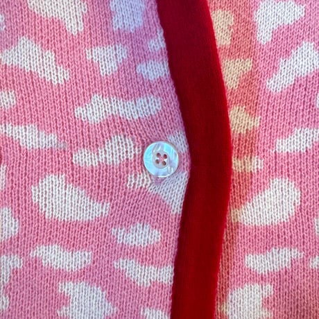 LIGNE NOIRE E._LEOPARD JACKET (SHOCK PINK) / 6years・120cm