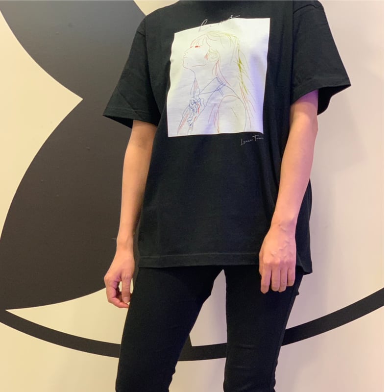 君」 T-shirt ブラック | laccotower