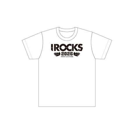 I ROCKS2026 LOGO Tシャツ ホワイト