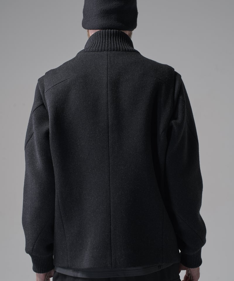 新品DEVOA Knit neck parts/FADE BLACK DEVOA】Knit neck parts cotton