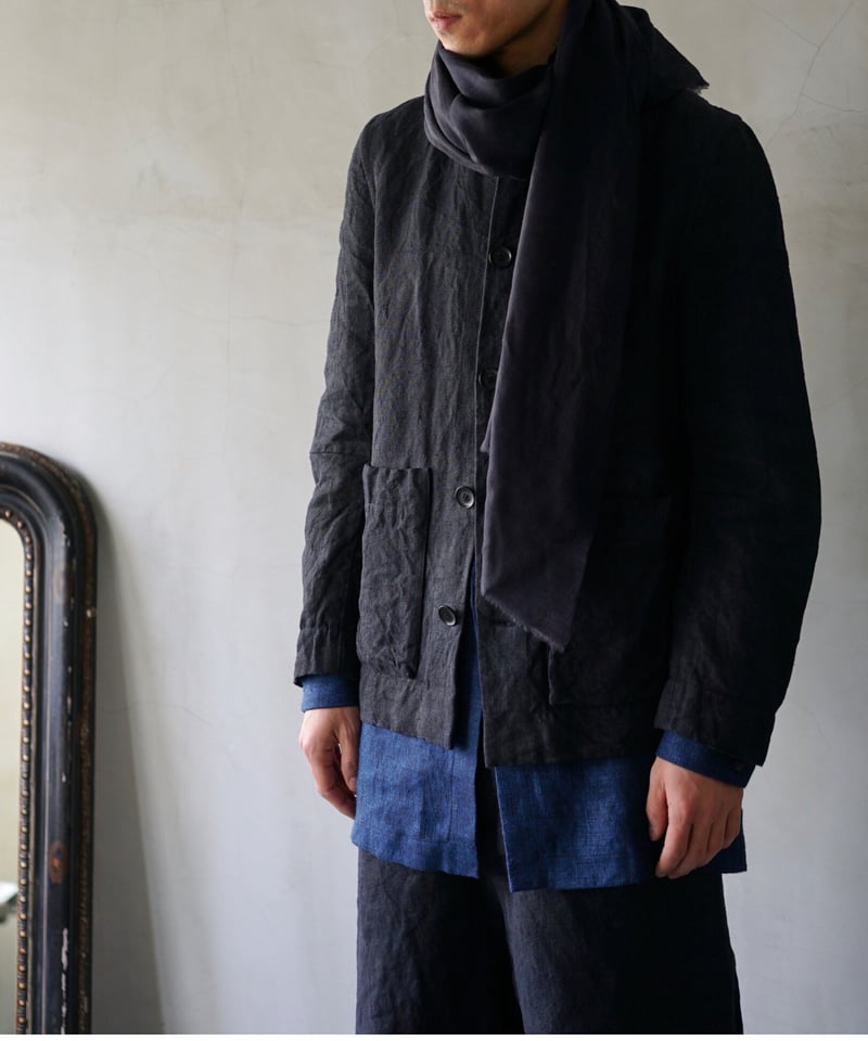 ジャケット・アウター Biek verstappen linen coat black Biek Verstappen Heavy linen coat. Available online and in store.