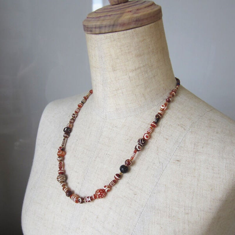 ✴︎希少✴︎ アンティークネックレス オリジナルデザイン カーネリアン