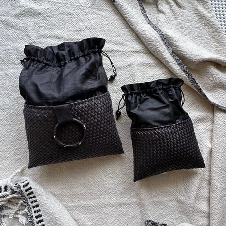 Kottan Evening bag (Full Black / 2sizes)