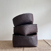 8mm Kottan Open Basket 3sizes (Black Brown)