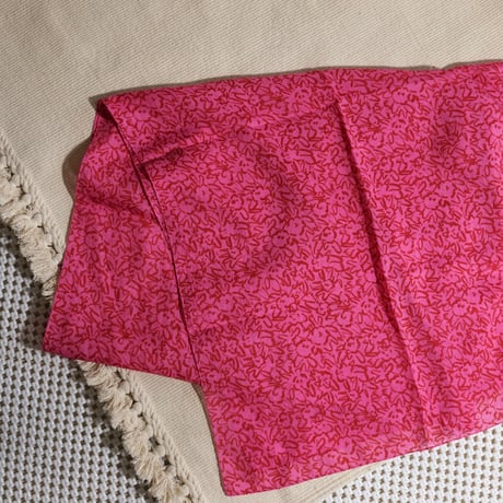 Silk Cotton Printed Stole (Mini Nerium-Pink 55x180)