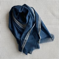 #150 Khadi Indigo Stole
