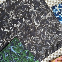 #100 Khadi Printed Bandana (Charcoal)
