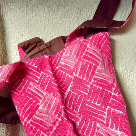 Woven Print Handle Bag (Large)