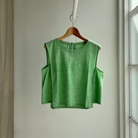 Woven Sleeveless Top (Green)
