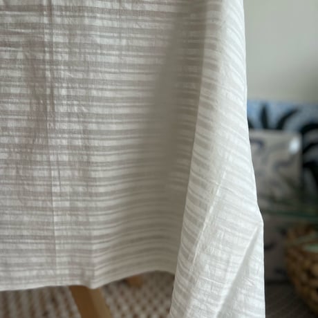 #56 Stripe Khadi Shawl & Free Cloth (White)