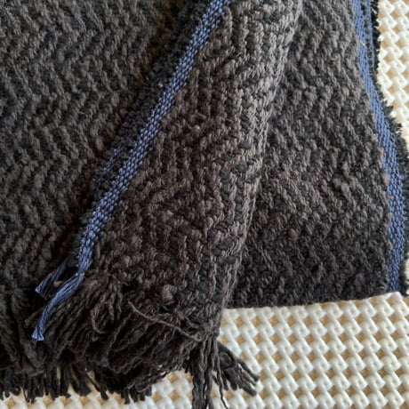 Gara-bou Blanket Stole Kabe 100×200cm (H.B. Charcoal Black)