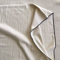 Organic Khadi Pillow Case (Herringbone Ivory)