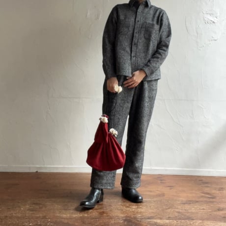 OG Khadi Drawstring Bag (Arizalin Red)