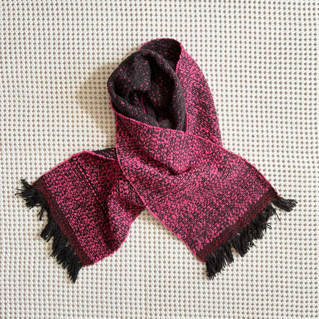 Gara-bou Muffler Stole Kabe 22×200cm (D.F. Charcoal Pink)