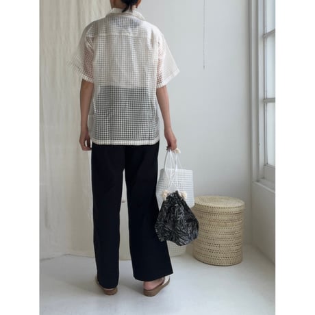 Silk + Viscose Bowler Shirts Regular (Ivory)