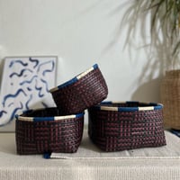 Rettai Olai Open Basket 3sizes (Brown Black)
