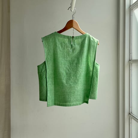 Woven Sleeveless Top (Green)