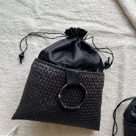 Kottan Evening bag (Full Black / 2sizes)