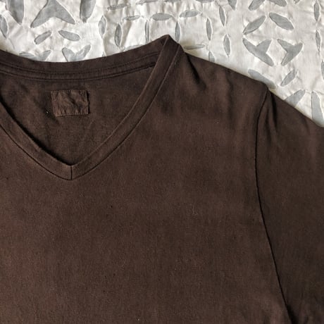 Gara-bou Short Sleeve T-shirts  Natural Dyed Unisex ( Teach Mud )