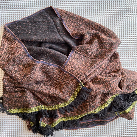 Gara-bou Blanket Stole Kabe 100×200cm (D.F. Charcoal Brown)