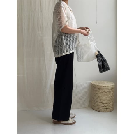 Silk + Viscose Bowler Shirts Regular (Ivory)