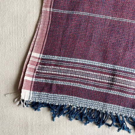 Organic Khadi Basket Bath Towel (Wine)