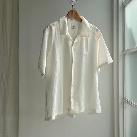 スノアンドモリソン　Silk Plaid Bowler Shirts ベージュ Suno&Morrison Silk Plaid Bowler Shirts - Beige