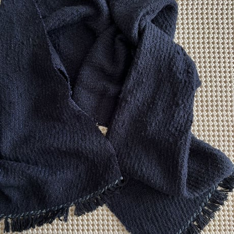 Gara-bou Medium Stole WS Kabe 50×190cm (Twill - Navy)
